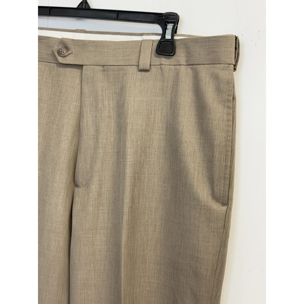 Haggar Expandable Waistband‎ Dress Pants Men's 36X30 Repreve Flat Front Classic